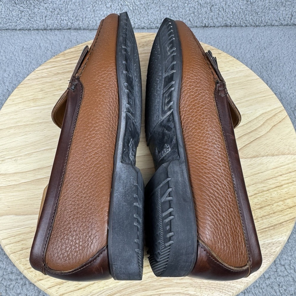 Allen‎ Edmonds Amherst 10 D Brown Pebbled Calf Kilt Loafer Shoes Preppy 42263 - Picture 6 of 12